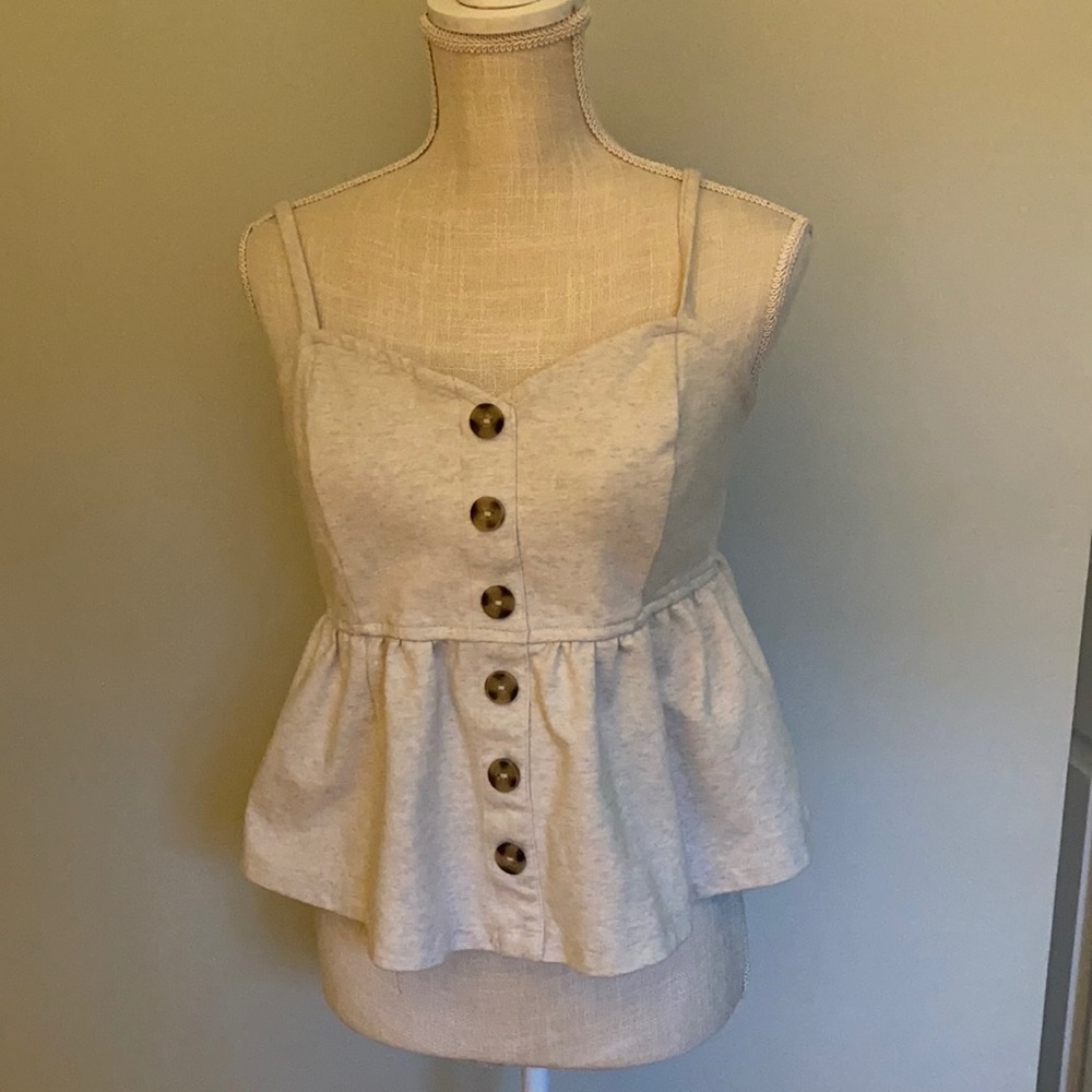 Anthropologie eri + ali peplum tank